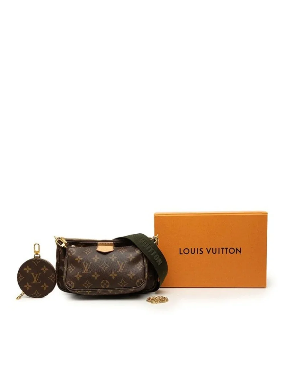 Louis Vuitton Roi Viton Monogram Multy Pochette Soir Shoulder Bag 2-Way Brown
